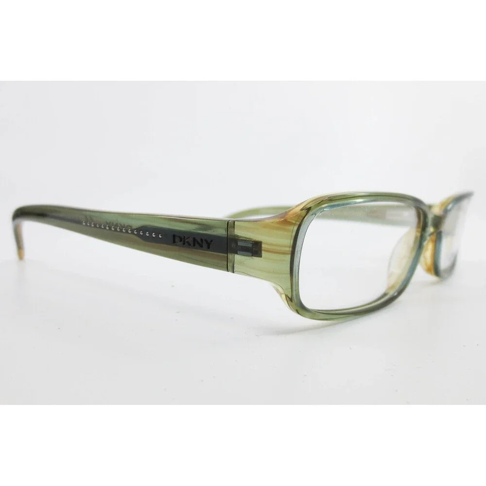 DKNY DY4550 3015 Green Tan Rectangular Eyeglasses Frames 50-16-135 Womens Mens